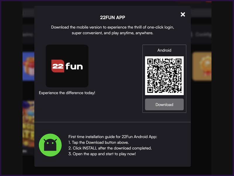 Restricciones de edad en 22FUN