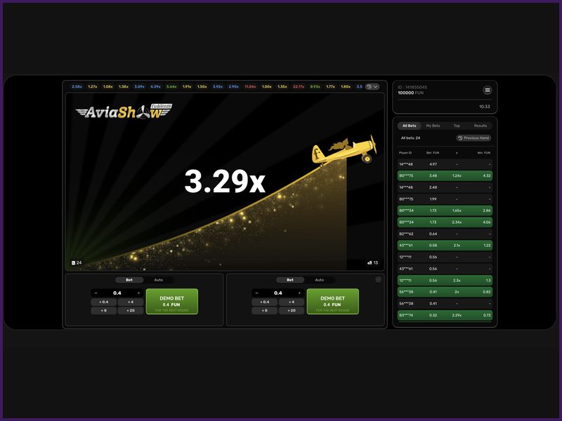 Pasos para jugar a Aviashow