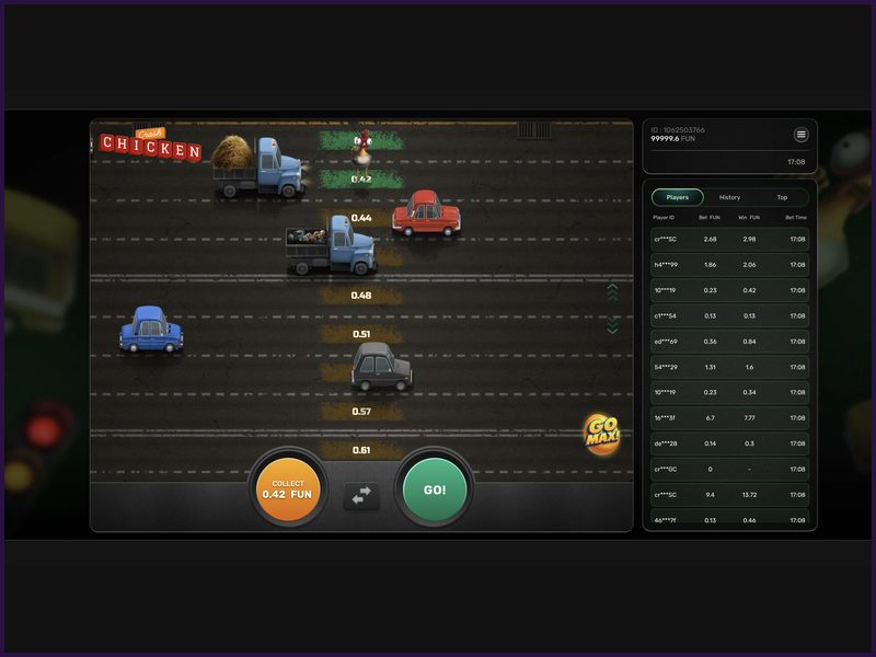 Concepto del juego y mecánica básica de Chicken Crash