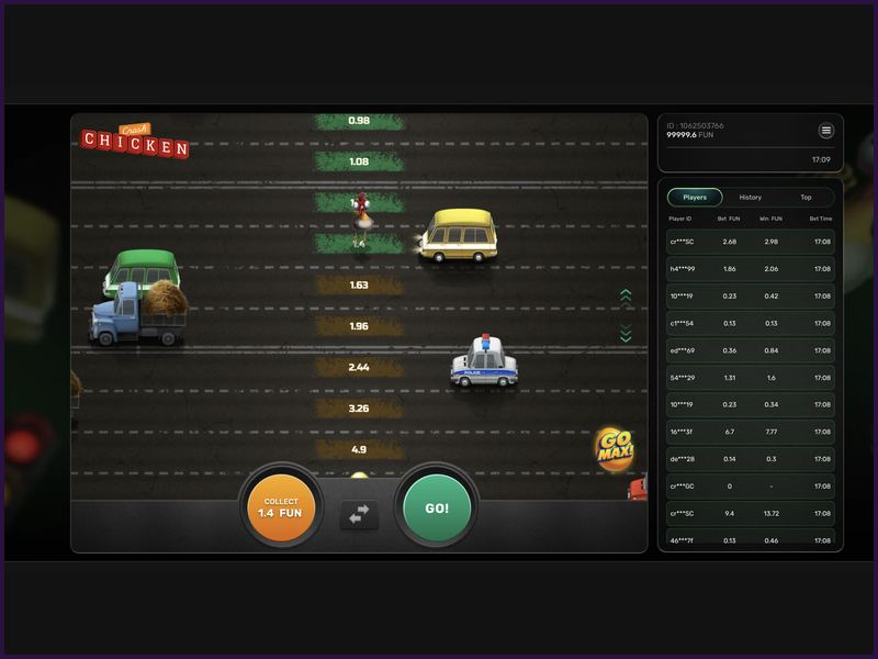 Ventajas de Chicken Crash de Galaxsys