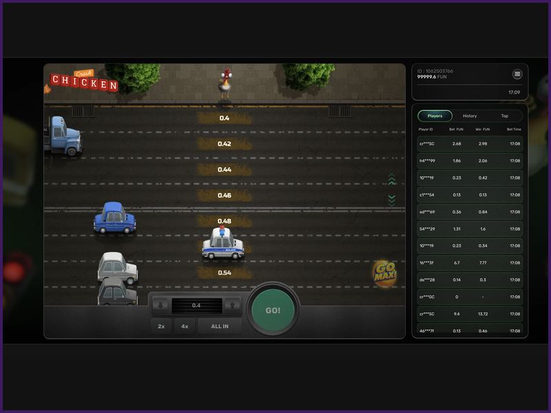 Recomendaciones avanzadas de Chicken Crash