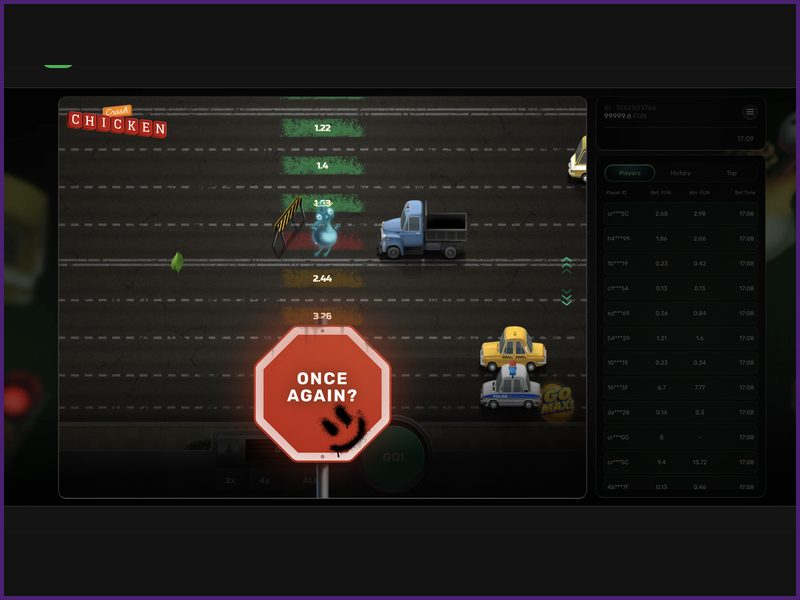 Límites de apuesta en Chicken Crash