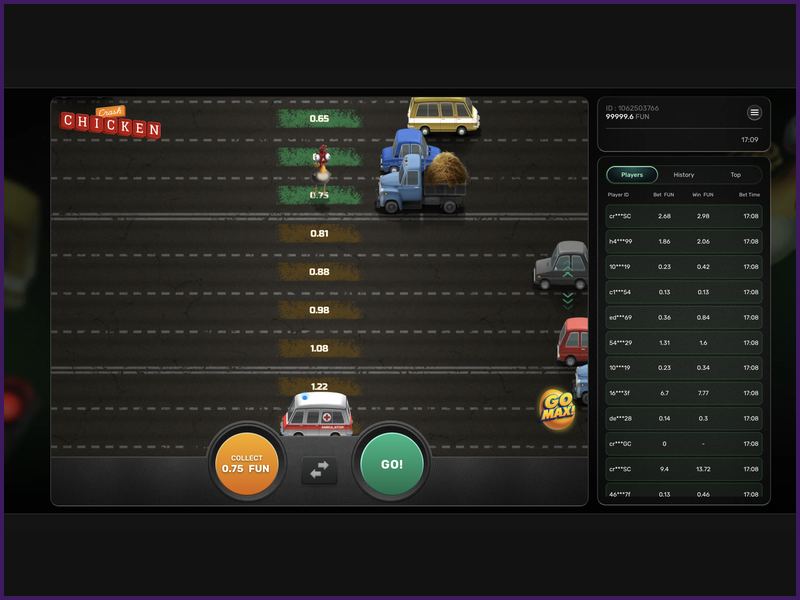 Características distintivas de Chicken Crash
