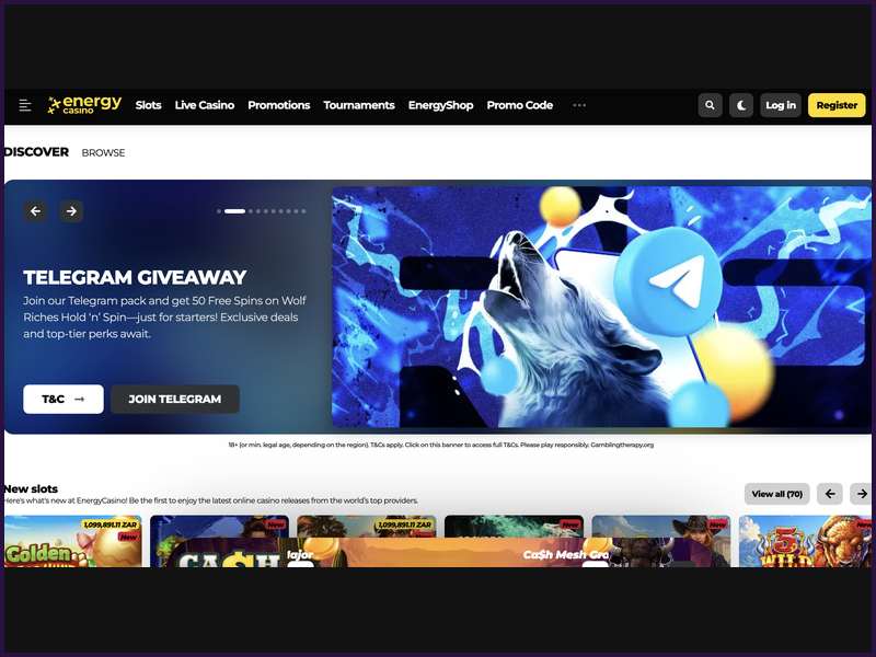 Depósitos y métodos de pago de EnergyCasino