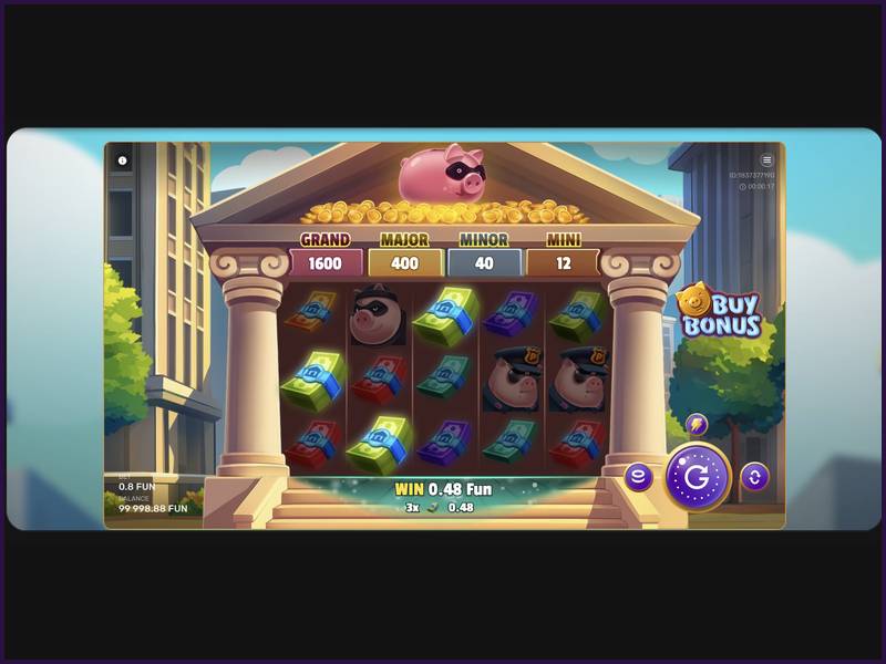 Modo de juego con dinero real de Gangsta Piggy Hold and Win