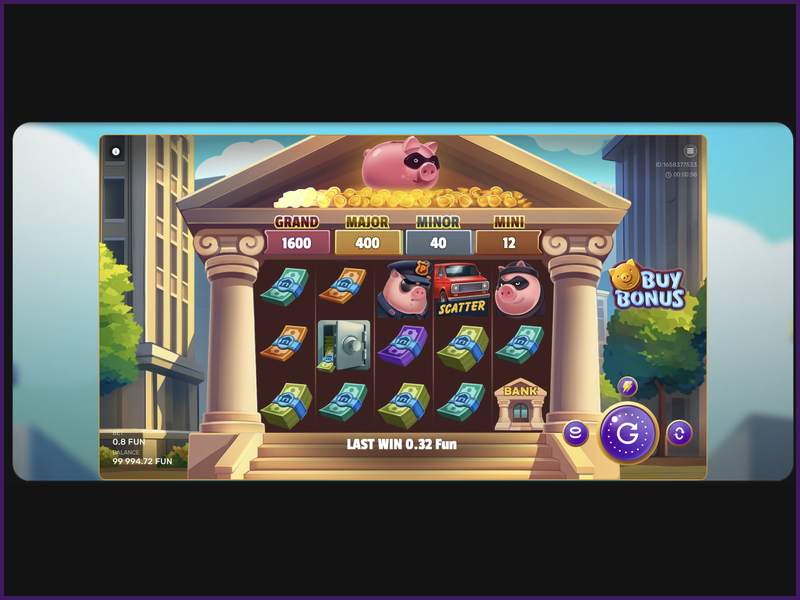 Seguridad de Gangsta Piggy Hold and Win