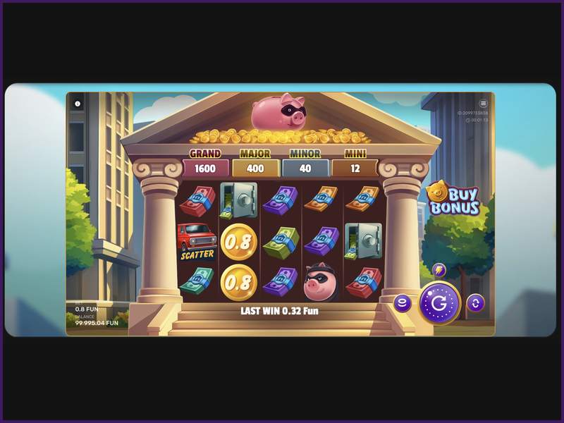 Características del juego Gangsta Piggy Hold and Win