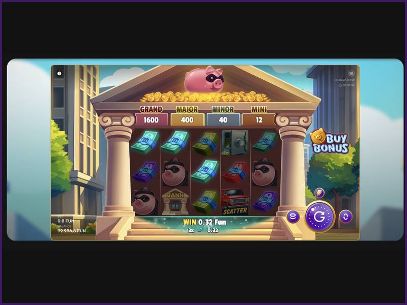 Modo demo de Gangsta Piggy Hold and Win