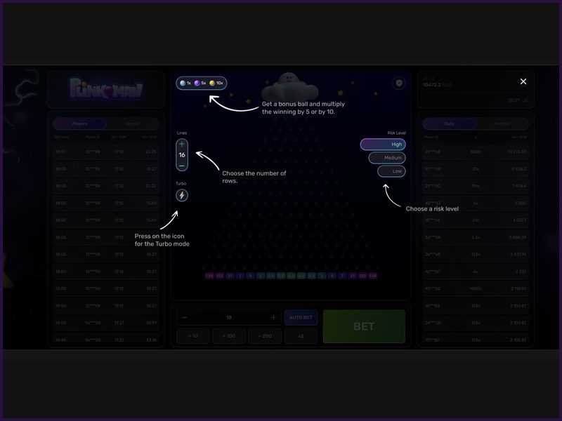 Jugar a Plinkoman con dinero real