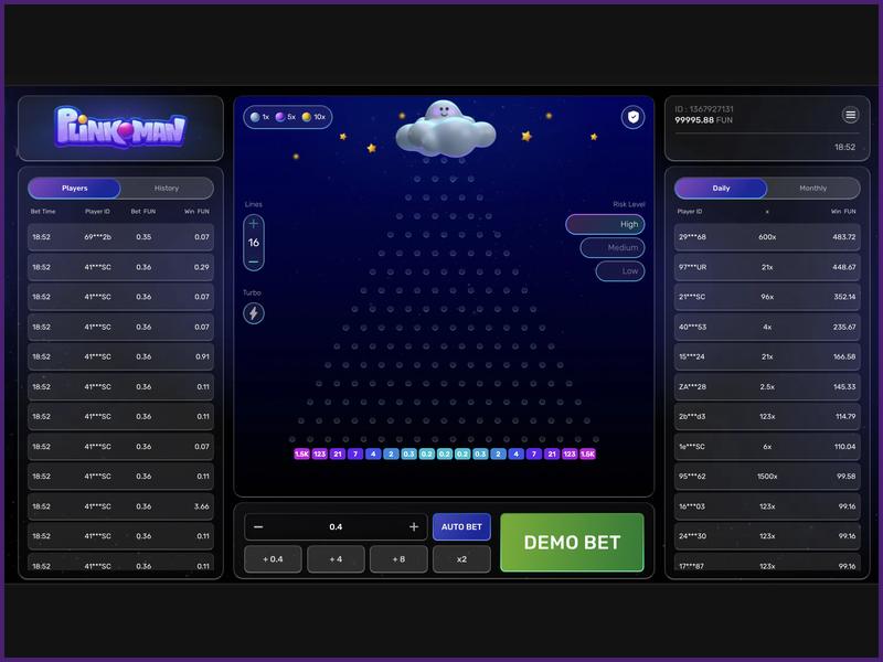 Requisitos de bonificación en Plinkoman