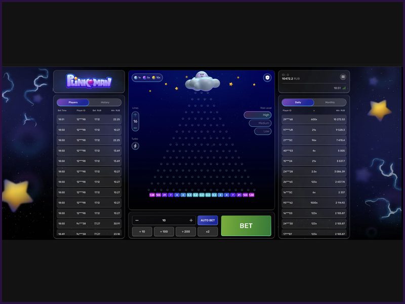 La interfaz intuitiva de Plinkoman