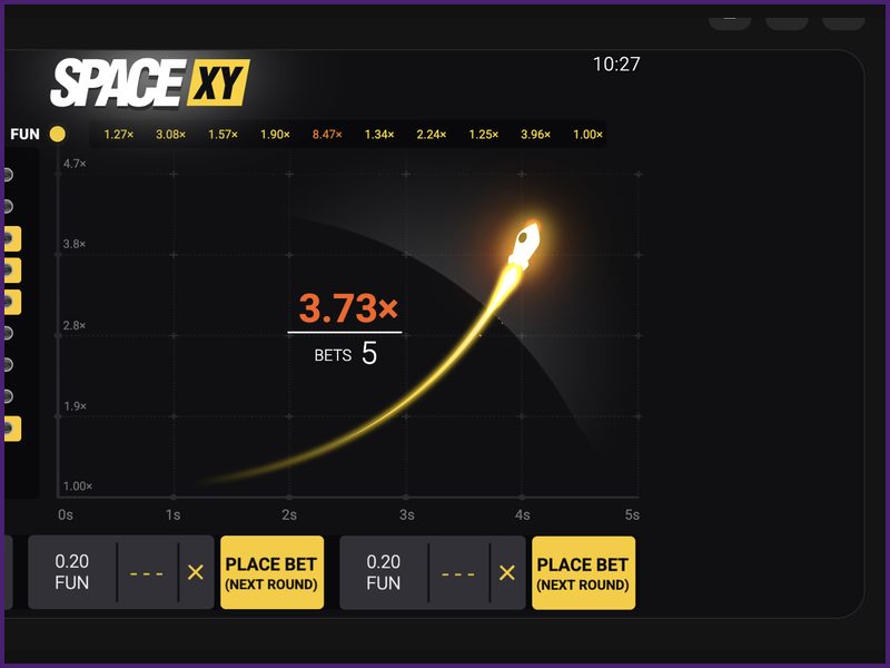Características principales del juego Space XY