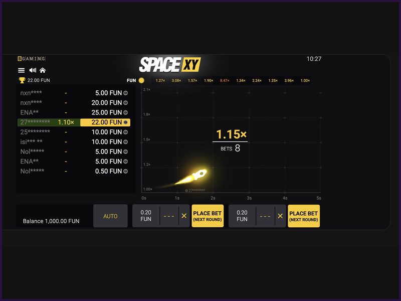 Varias apuestas de Space XY
