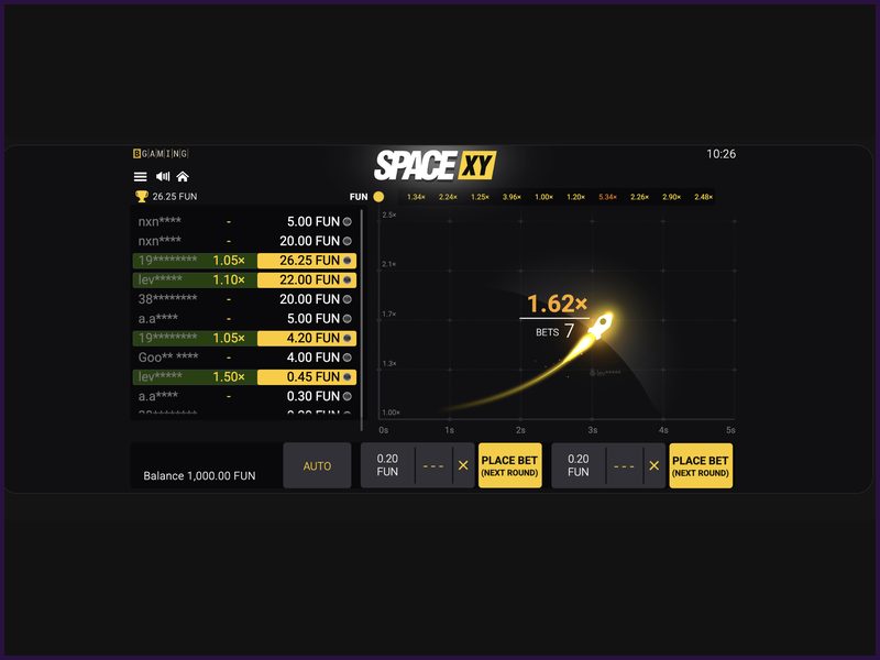 Estilo visual de Space XY