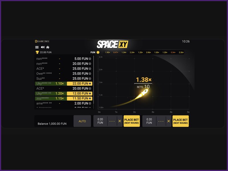 Reglas del juego Space XY