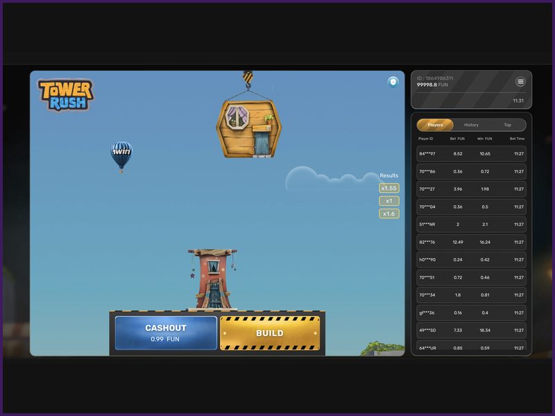 El juego Tower Rush en dispositivos móviles