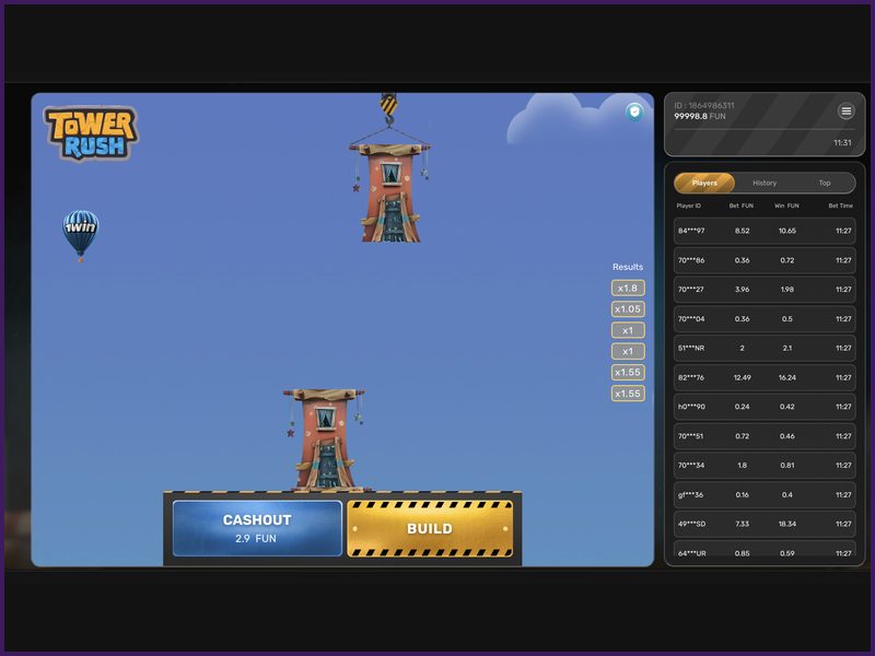 Modo demo de Tower Rush para practicar sin riesgo