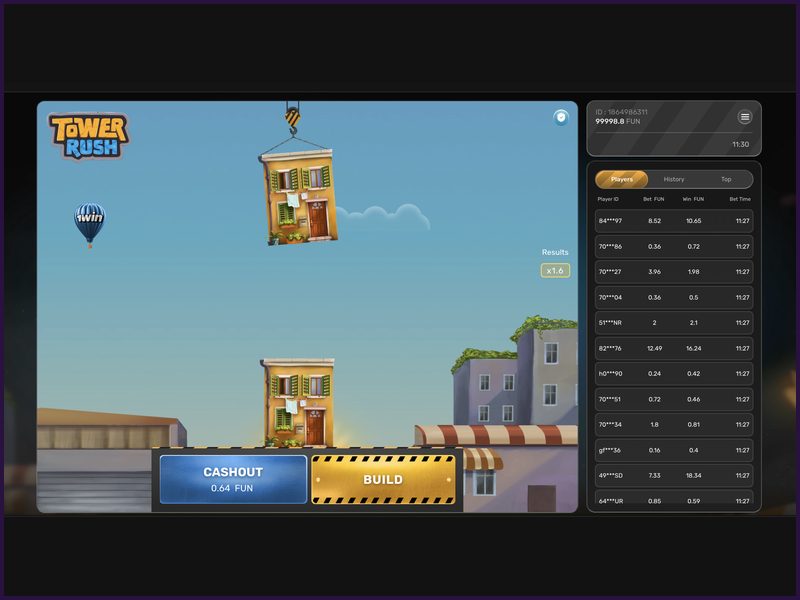 Modo de apuestas reales en Tower Rush