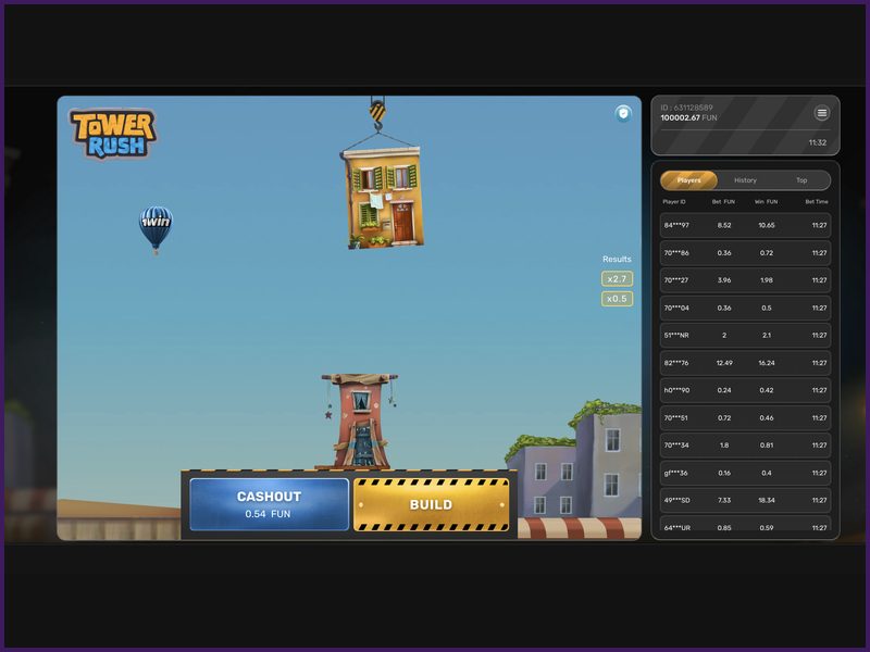 Información sobre la calidad de la conexión a Internet para Tower Rush