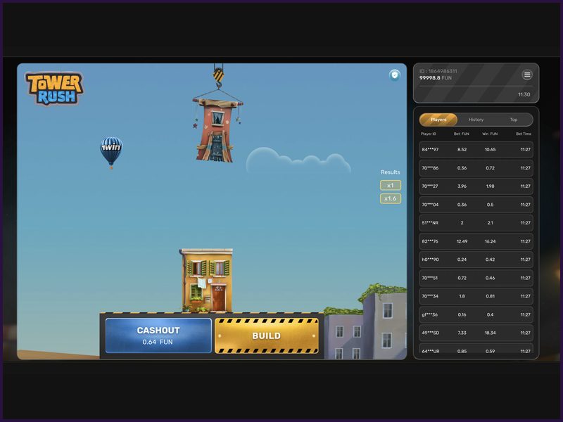 Controles e interfaz del juego Tower Rush